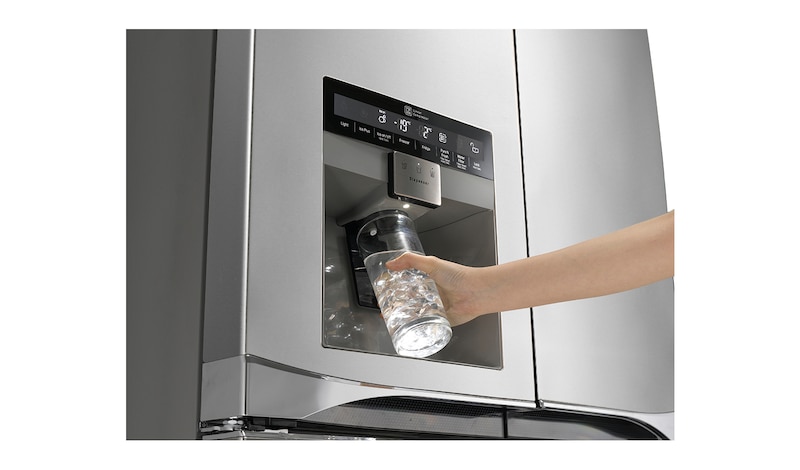 LG 712L French Door Fridge with Anti-fingerprint Brushed Finish, GF-5L712PL